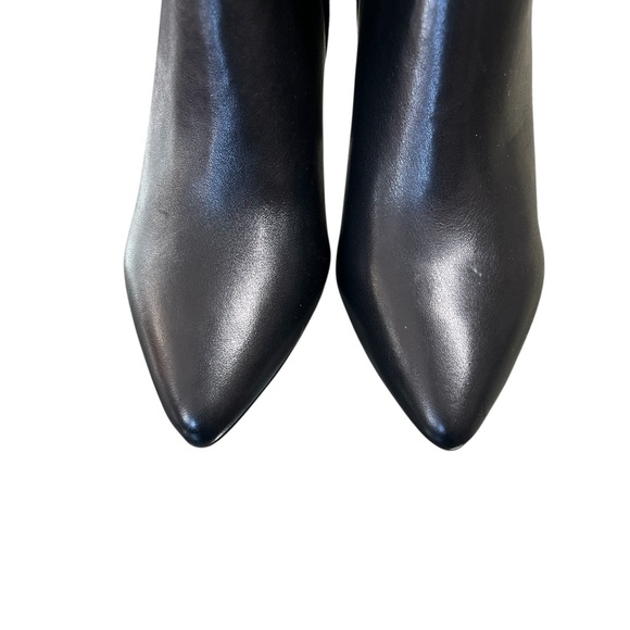 Jojo + Palenki NWOT Andcor black leather knee high bow detail heeled boots - Picture 6 of 11